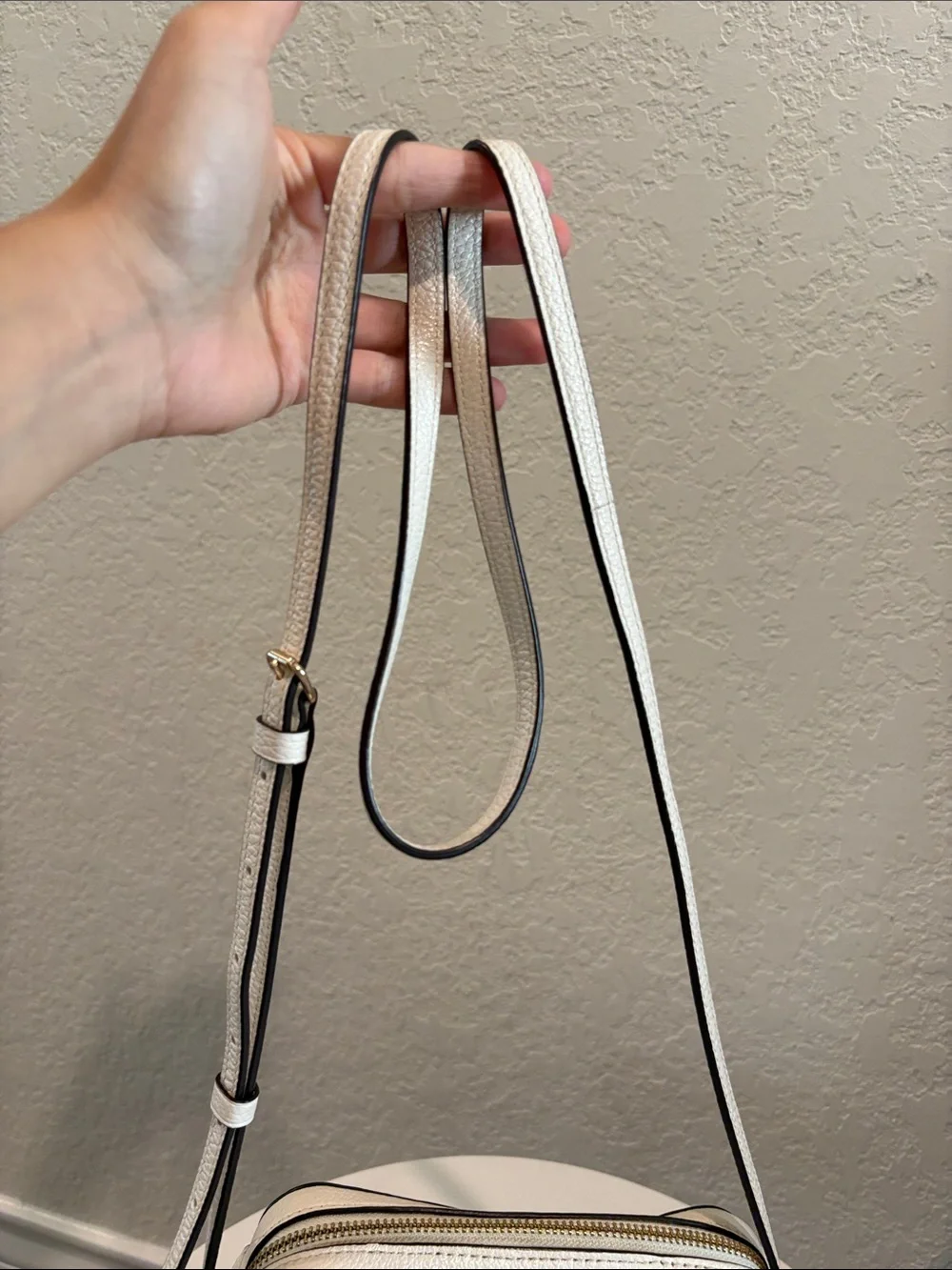 Coach Chalk Pebbled Leather Crossbody
